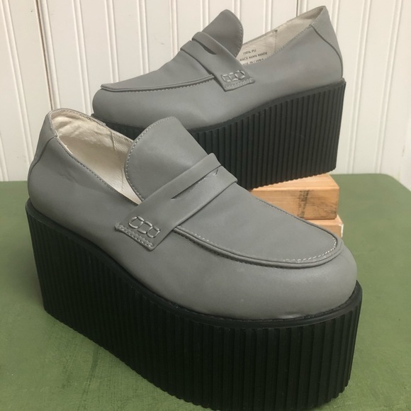 UNIF Shoes Unif Edge Platform Reflective Megahigh Vegan Shoe Poshmark